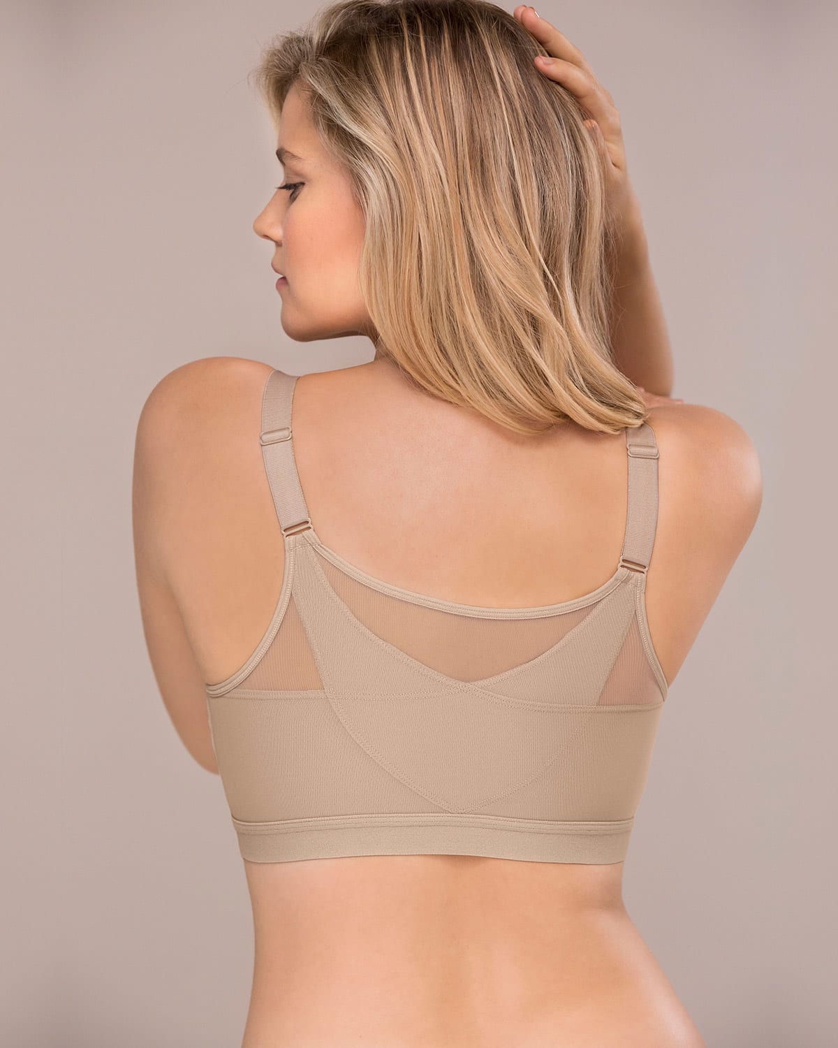Post-Breast Op Compression Bra with High Cotton Content with or